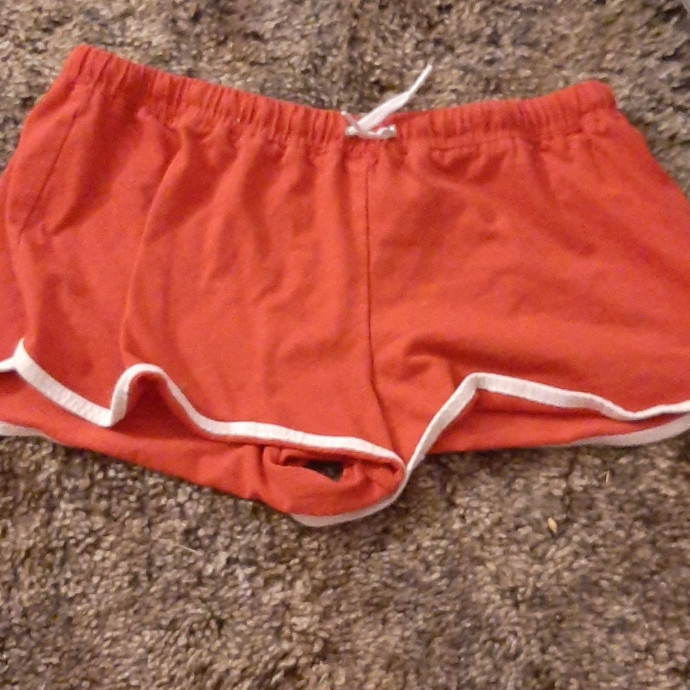 Red and White Shorts